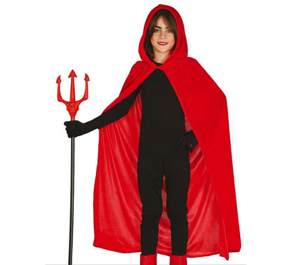 Capa con Capucha Roja Terciopelo para niños 100 cm