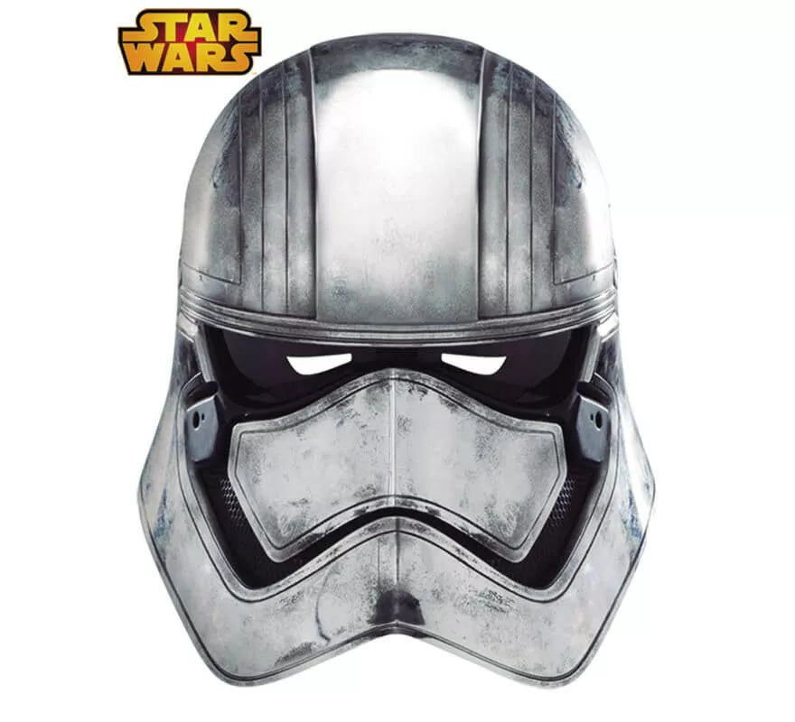 Careta de cartón de Capitán Phasma Ep7 de Star Wars