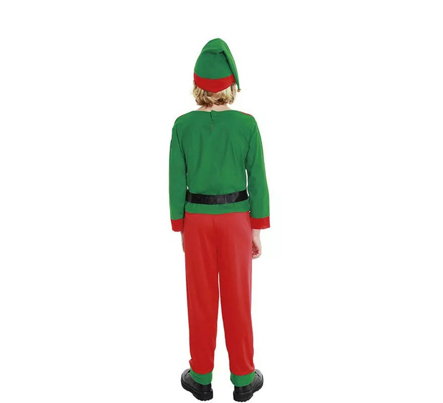 Translation missing: pt-PT.Disfraz de Elfo de Navidad Ayudante de Papá Noel para niño