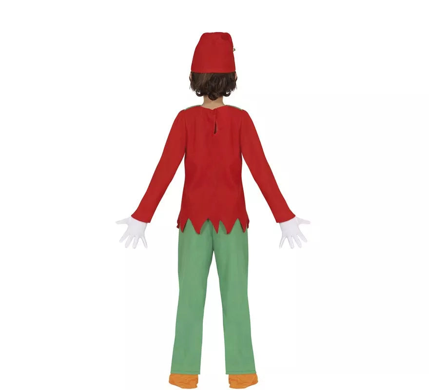 Translation missing: pt-PT.Disfraz de Elfo verde y rojo para niños