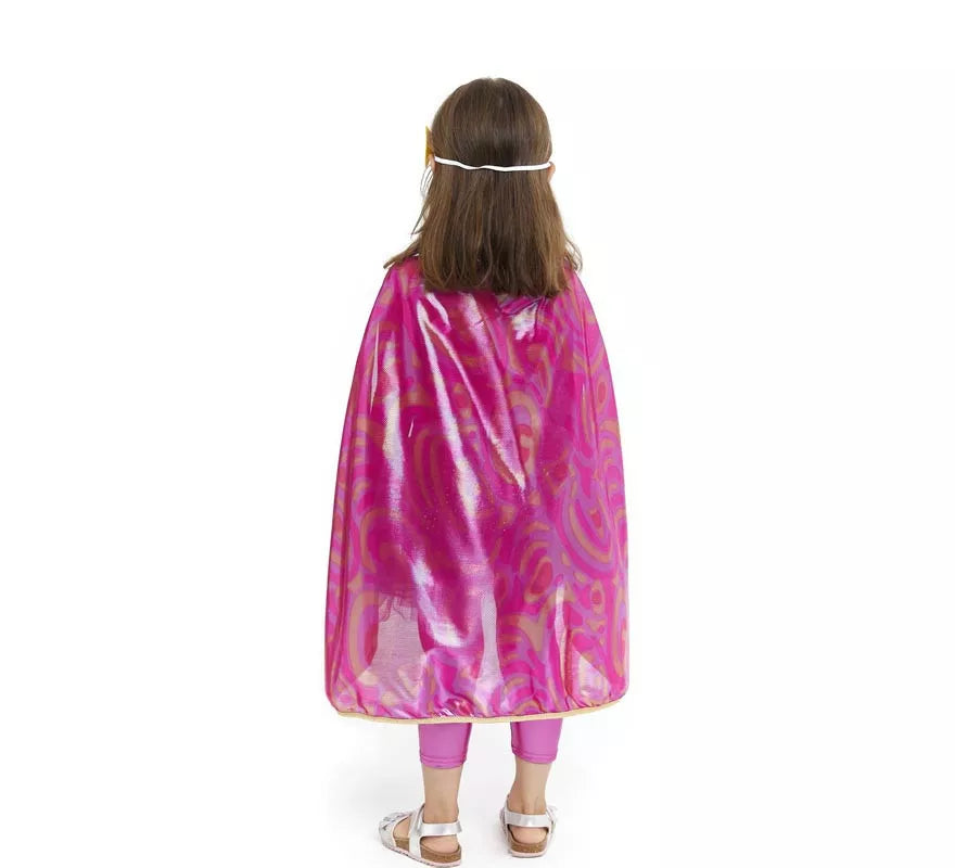 Translation missing: pt-PT.Kit de Heroína rosa infantil: Capa, Antifaz y Falda