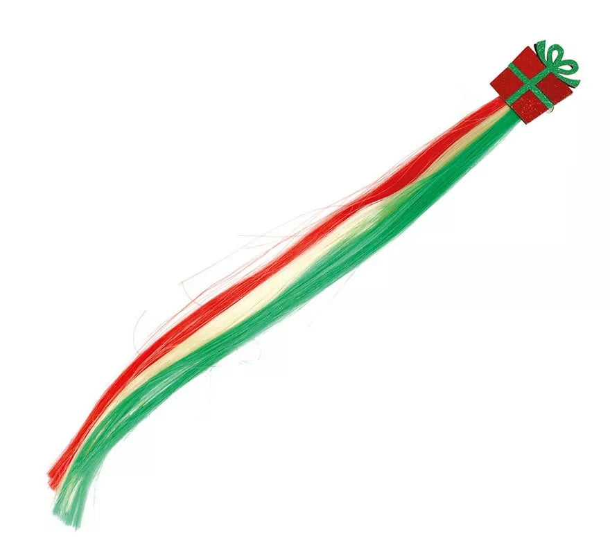 Translation missing: pt-PT.Mechón Regalo Navideño para cabello infantil de 30 cm